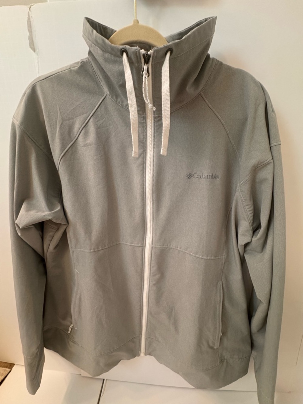 Columbia Gray Full-Zip High Collar Jacket